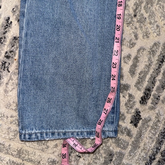 JBD 100% Cotton Mom Jeans Ripped Straight Leg High Waist Size 28 Women - Picture 9 of 12